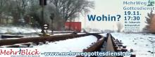 Weiche am Bahnhof im Schnee